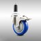 Service Caster 4 Inch 316SS Blue Poly Swivel 1-1/8 Inch Expanding Stem Caster Lock Brake SCC SCC-SS316TTLEX20S414-PPUB-BLUE-118 - alternate 1